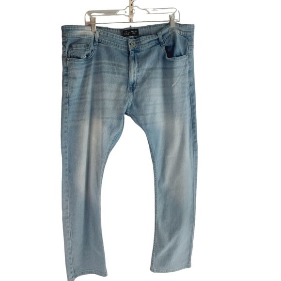 Public Rec Mens 40x30 Slim Fit Stretch Light Wash Blue Jeans G-PRDNM-BT‎ - Picture 2 of 7